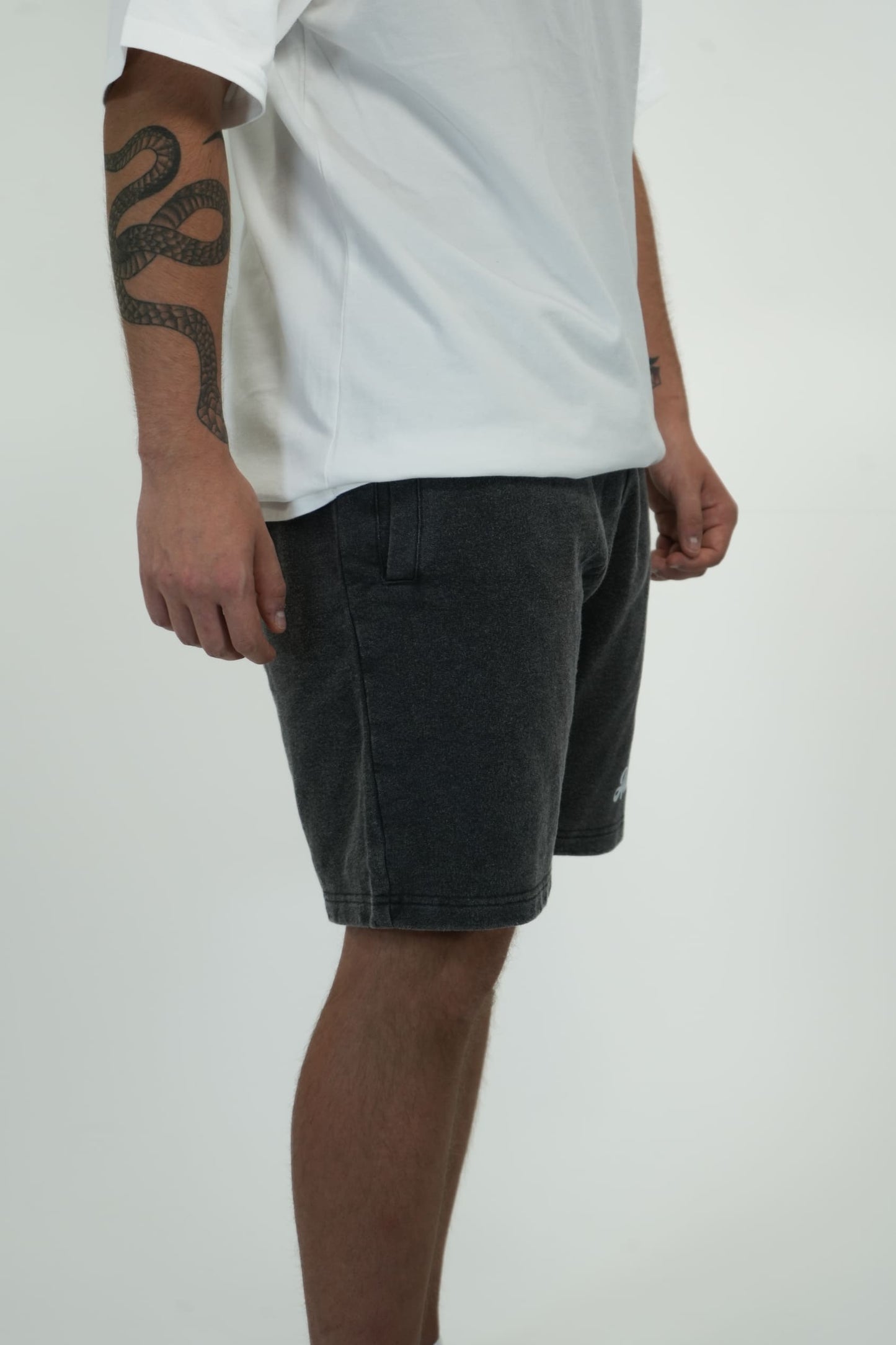 Shorts Stonewashed Black